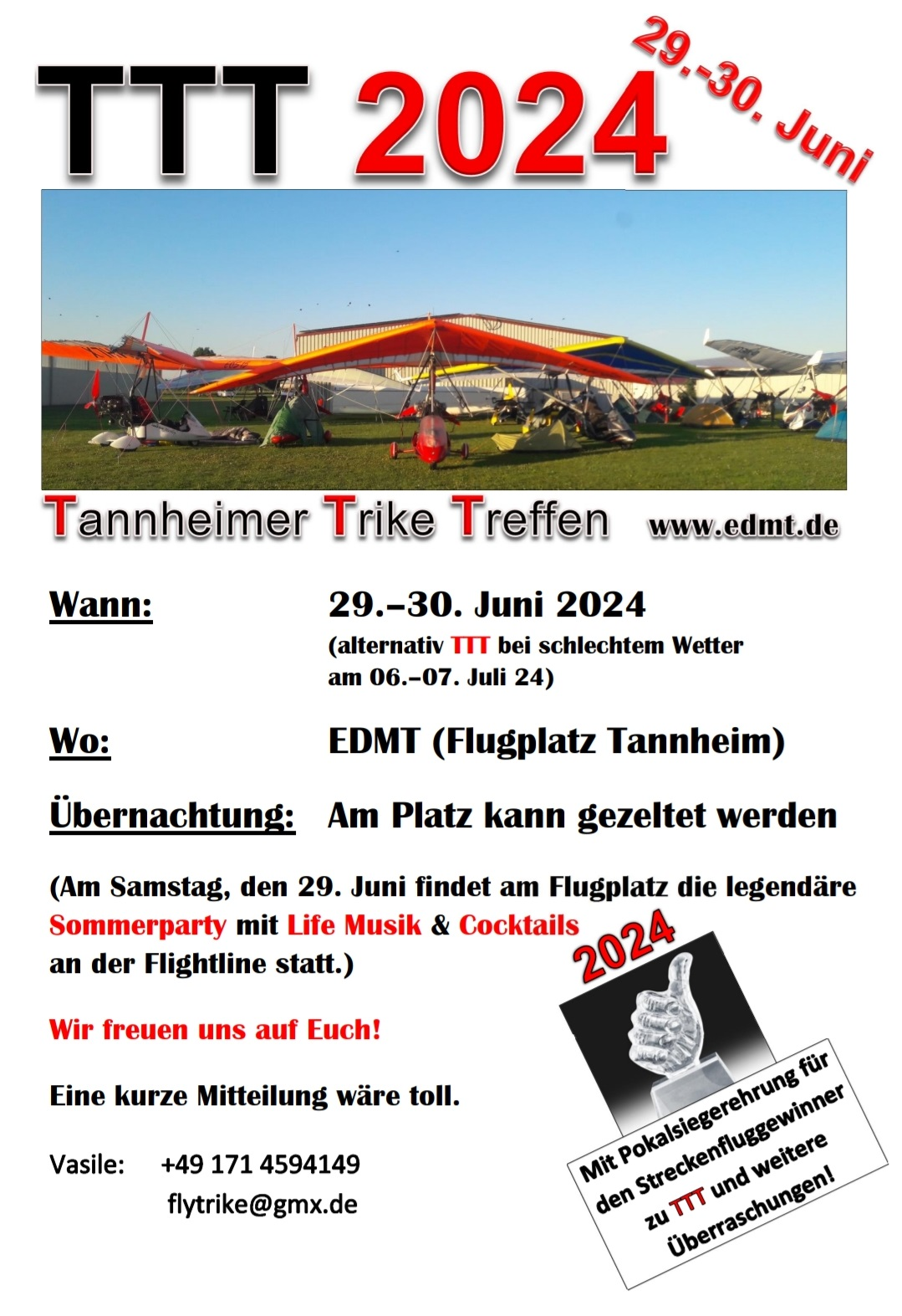 Triker-Treffen in Tannheim am 29./30. Juni 2024
